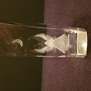Used 3D Laser Angle With Moon And Starts Paper Weight